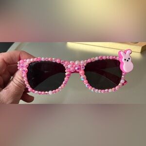 Handmade Bling Pink Bunny Sunglasses | Kids 2-8